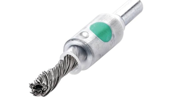 Lessmann Zopfpinselbürste mit 1 Zopf Stahl Edelstahl