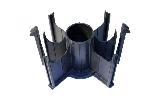Spulenadapter, schwarz, 6 Arme