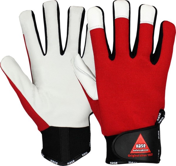 Hase POWER GRIP III, 5-Fg.-Sicherheitshandschuhe aus Nappaleder