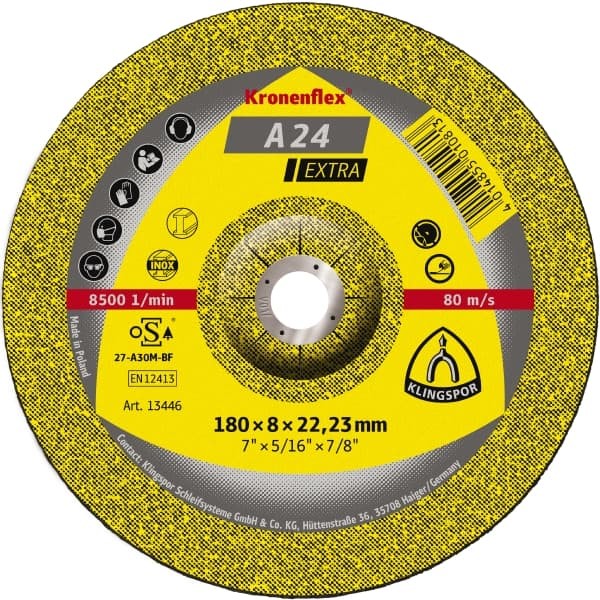 Kronenflex Schruppscheibe A24 Extra 125 x 6mm gekröpftKlingspor