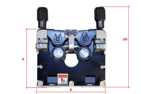 Drahtvorschubgetriebe DVGE 4, Rollengröße 30mm, Rollenzahl 4