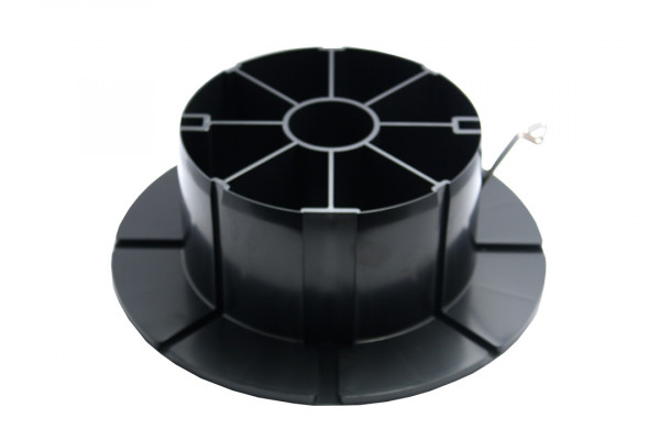 Spulenadapter schwarz, mit Metallfeder