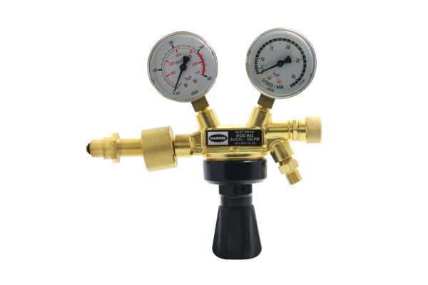 Harris Druckminderer 942 Ar/CO2 300bar 0-30l/min Absperrventil