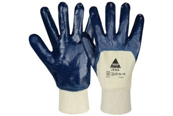 Hase Jena Nitril Sicherheitshandschuh blau
