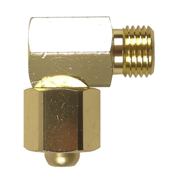 Winkeltülle Messing 90° konisch dichtend