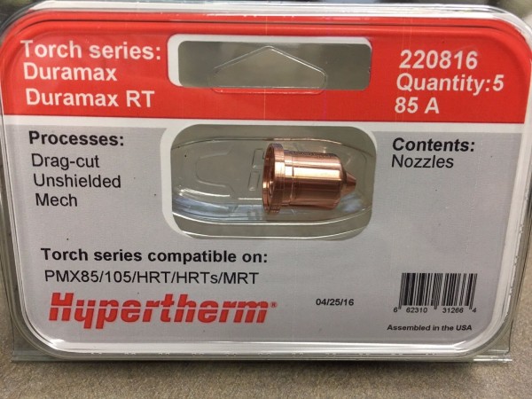 Hypertherm Schneiddüse Duramax 85A 220816