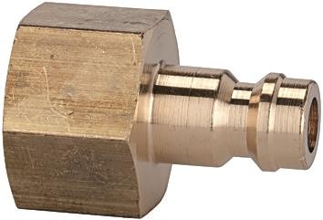 Einstecknippel mit Aussengewinde NW 5,0 Messing