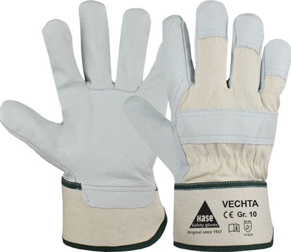 Hase VECHTA, Arbeitshandschuh aus Narbenleder, natur/beige