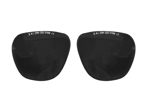 Ersatzglas für Schutzbrille 62x52mm DIN 2 - 9 getönt