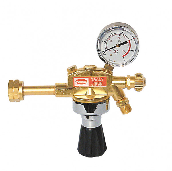 Harris Druckminderer Propan 0-4bar Absperrventil