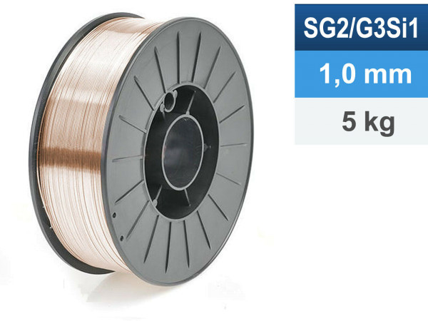 Schweißdraht SG2/G3Si1 1,0mm 5kg D200 Spule