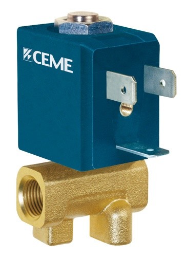 Magnetventil Ceme, Typ 5510-1/8", 230 Volt, beidseitig Innengewinde 1/8" rechts