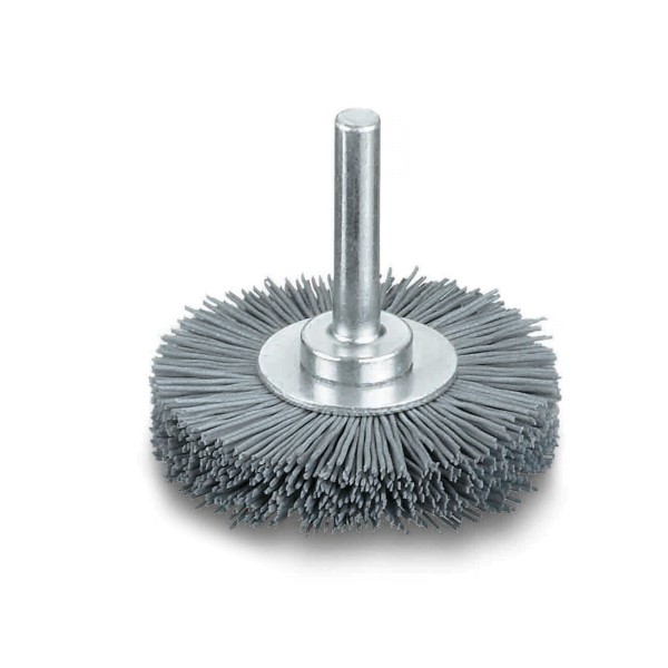 Lessmann Rundbürste mit 6 mm Schaft, Ø 50 x 10-12 mm, Schleifborsten SIC K 320 / 0,60 mm