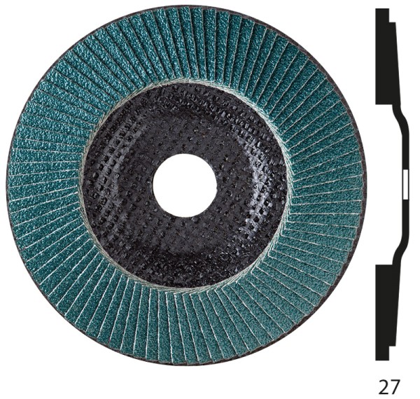 Sonnenflex Fächerschleifscheibe golden star Rondo Edelstal Stahl