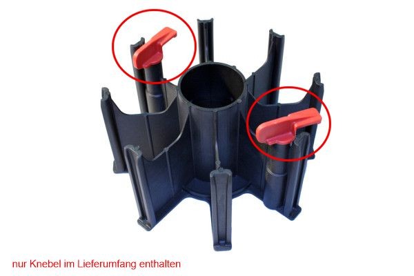 Knebel rot für Spulenadapter