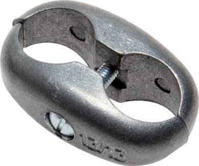 Doppelschlauchklemme Aluminium