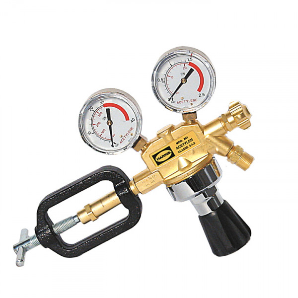 Harris Druckminderer Acetylen 200bar 0-1,5bar Absperrventil