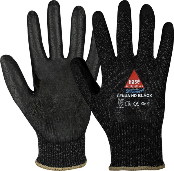 Hase GENUA HD BLACK Sicherheitshandschuhe schnittfest