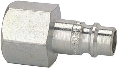 Einstecknippel mit Innengewinde NW 7,8 Stahl vernickelt
