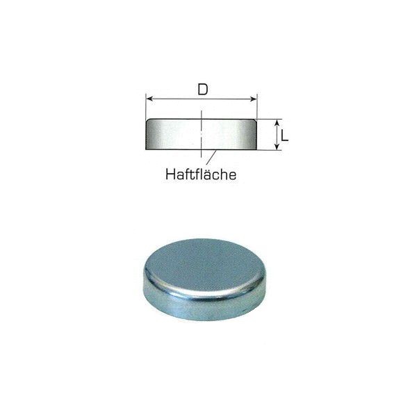Hartferrit Flachgreifer ohne Gewindebuchse bis 100°C