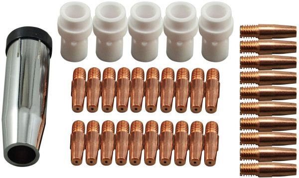 Verschleißteileset für Brenner MB36 (M8) EVO Pro Ø0,8mm-1,2mm 36 Teile
