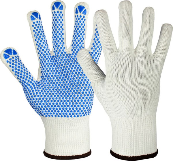 Hase NAMUR, 5-Fg.-Sicherheitshandschuhe, Nylon/BW-Strick genoppt