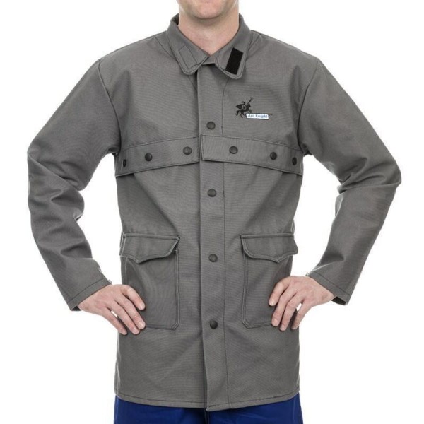 Weldas Arc Knight Schweißerjacke mit Knopfleiste für Schürze